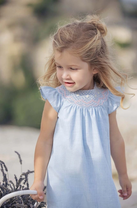 Pamučna haljina za bebe Tartine et Chocolat mini, širi se prema dolje