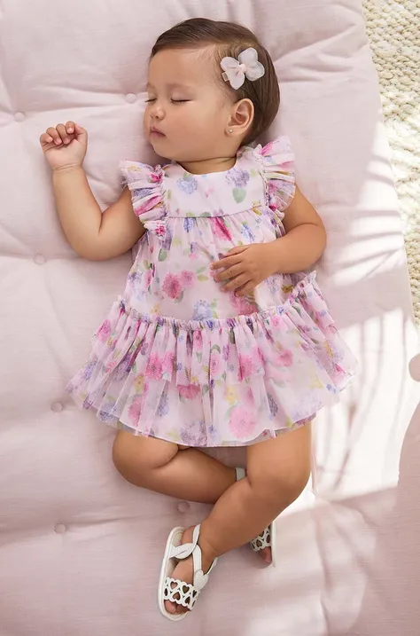 Mayoral Newborn baba ruha rózsaszín, mini, harang alakú