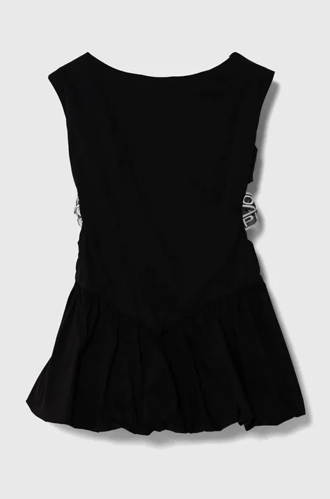 Pinko Up rochie fete culoarea negru, mini, evazati