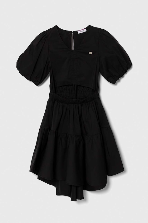 Pinko Up rochie fete culoarea negru, mini, evazată