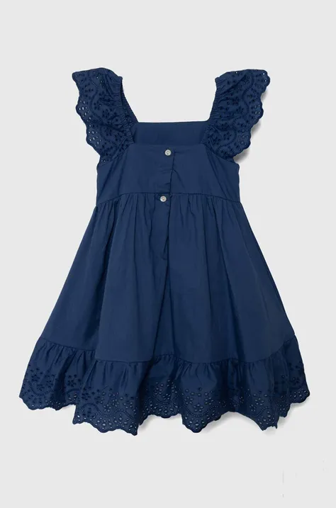 Dievčenské bavlnené šaty zippy mini, áčkový strih