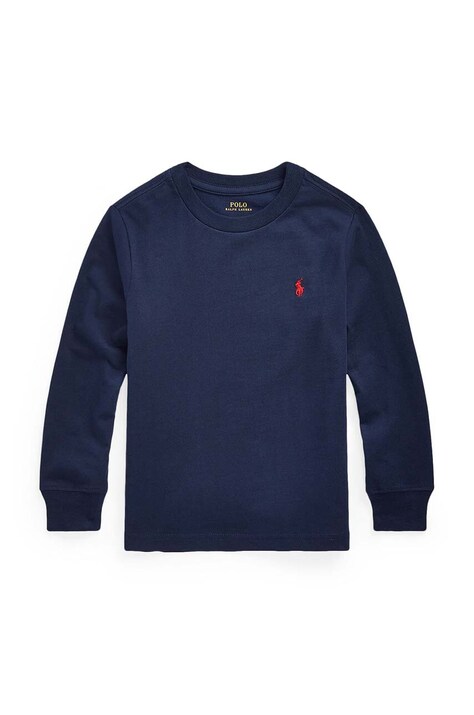 Polo Ralph Lauren bluză de bumbac pentru copii culoarea albastru marin, light, 322843804002
