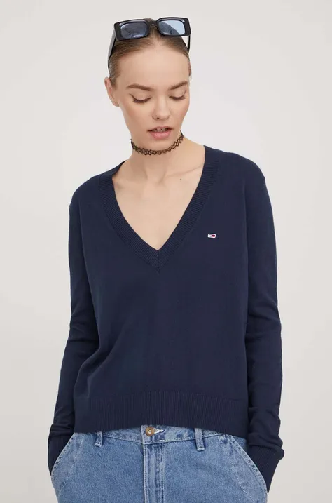 Tommy Jeans maglione donna colore blu navy