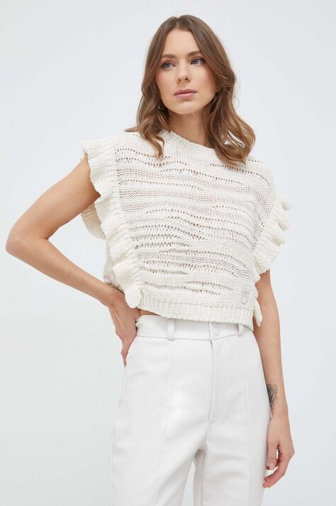 Pinko vesta culoarea bej, light