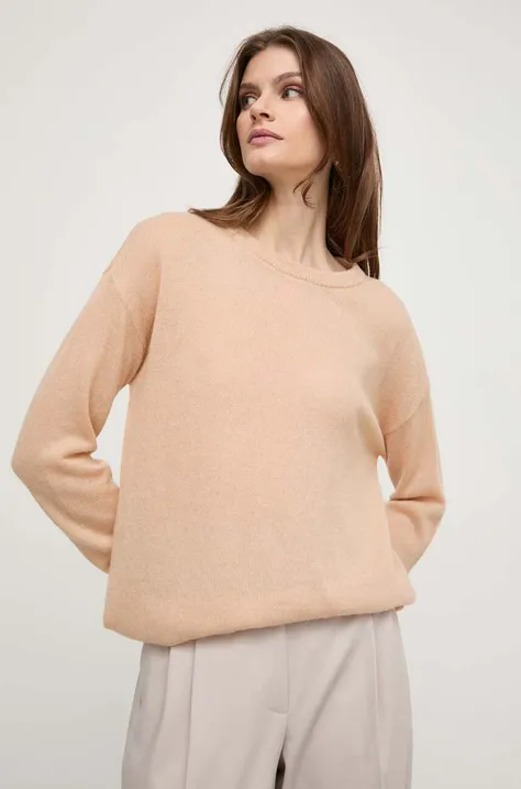 Вовняний светр Patrizia Pepe жіночий колір бежевий легкий