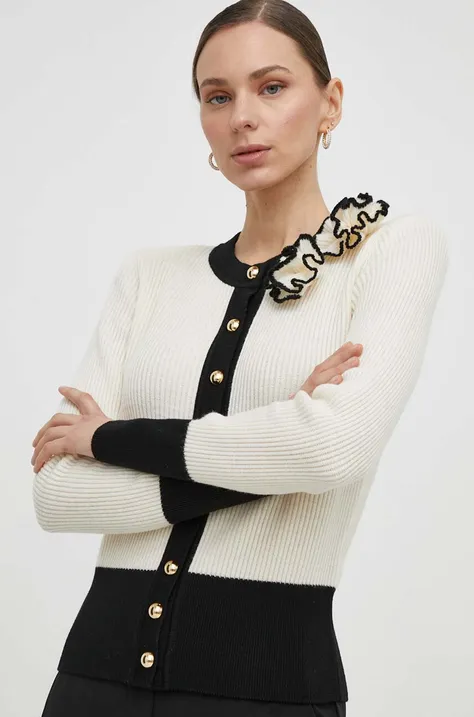 Luisa Spagnoli sweter wełniany damski kolor beżowy