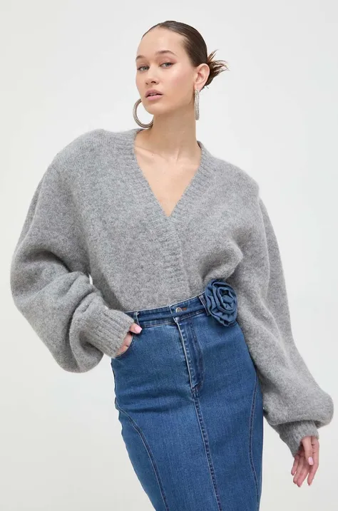 Μάλλινο πουλόβερ Rotate γυναικεία, χρώμα: γκρι