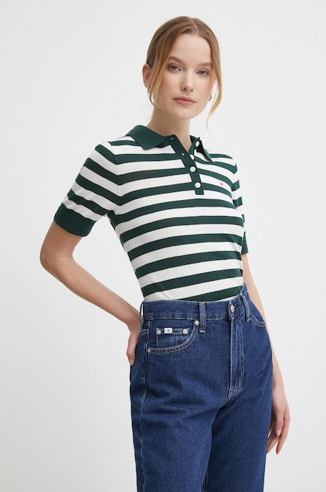 Πουλόβερ Tommy Hilfiger χρώμα: πράσινο