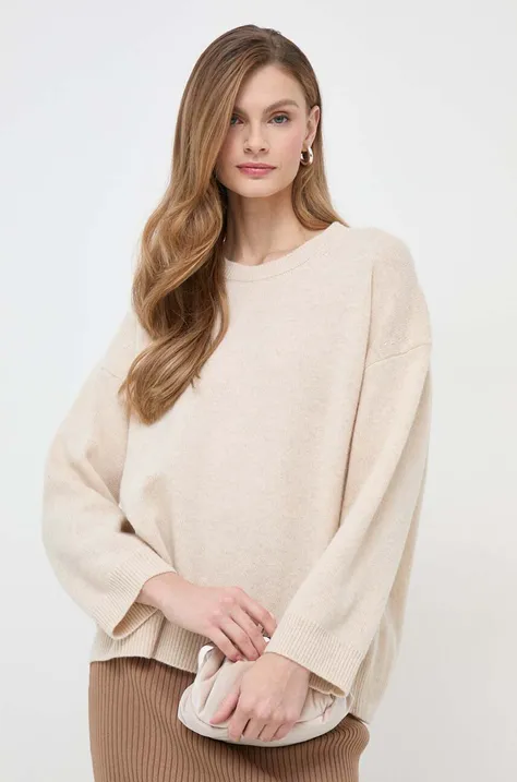 Weekend Max Mara pulover de lână femei, culoarea bej 2415360000000