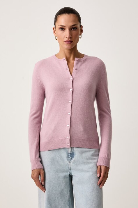 United Colors of Benetton Kardigan damski wełniany różowy 1002D5485