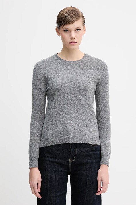United Colors of Benetton sweter wełniany damski kolor szary lekki 1002D1K01