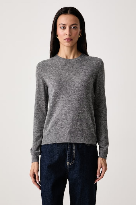 United Colors of Benetton Maglione da donna in lana grigio 1002D1K01