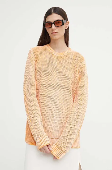 Бавовняний светр Résumé AtlasRS Knit Pullover Unisex колір помаранчевий  20371116