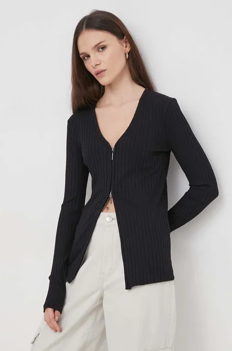 Calvin Klein cardigan femei, culoarea negru, light K20K206541