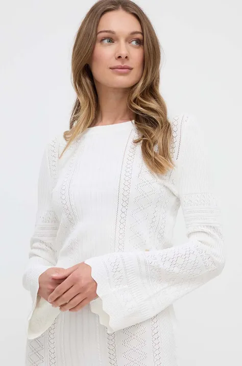 Guess pulóver ADALINE könnyű, női, bézs, W4GR08 Z2U00