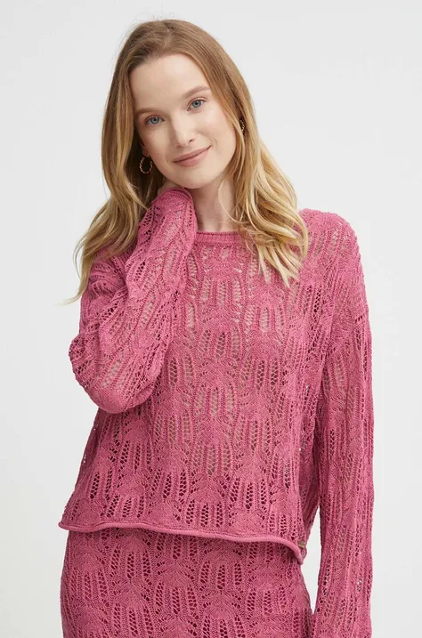 Pepe Jeans sweter GWEN damski kolor różowy lekki PL702129