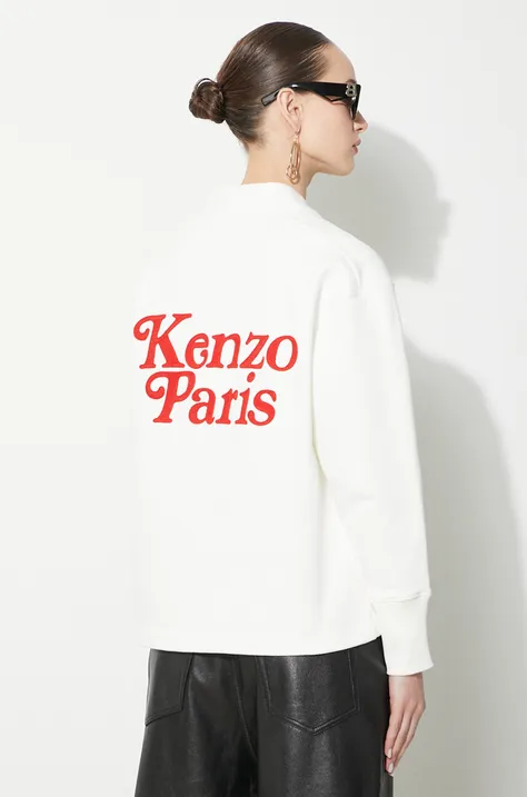 Кофта Kenzo by Verdy Sweat Cardigan женская цвет белый с аппликацией FE52SW1284ME.02