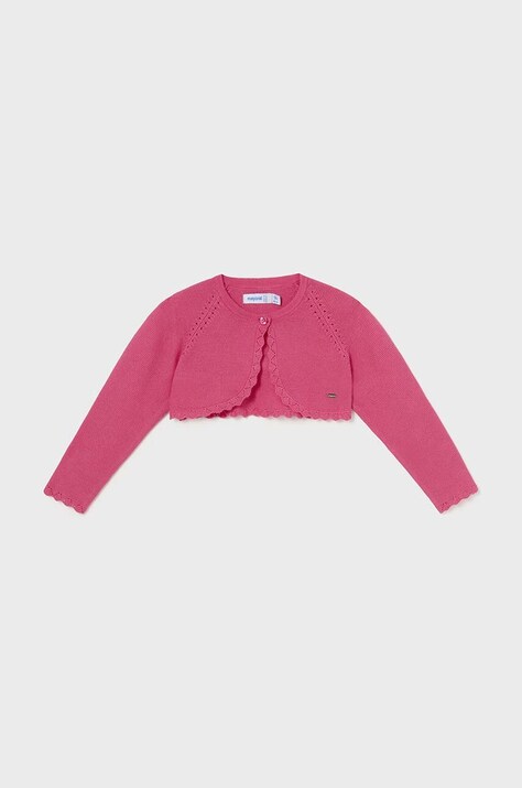 Mayoral cardigan bebe culoarea roz, light