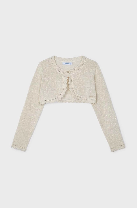 Mayoral cardigan copii culoarea bej, light