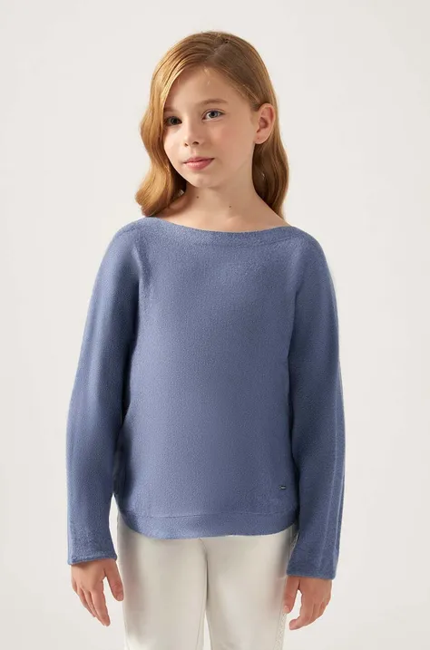 Otroški pulover Mayoral mornarsko modra barva