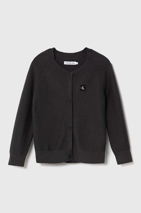 Calvin Klein Jeans kardigan con aggiunta di cachemire colore grigio