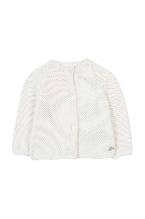 Tartine et Chocolat cardigan din bumbac pentru bebeluși culoarea bej, light