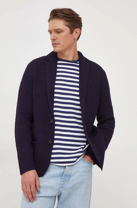 Polo Ralph Lauren cardigan din lână culoarea bleumarin 710917365