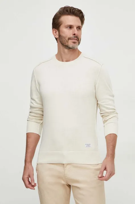 Pepe Jeans sweter bawełniany kolor beżowy lekki