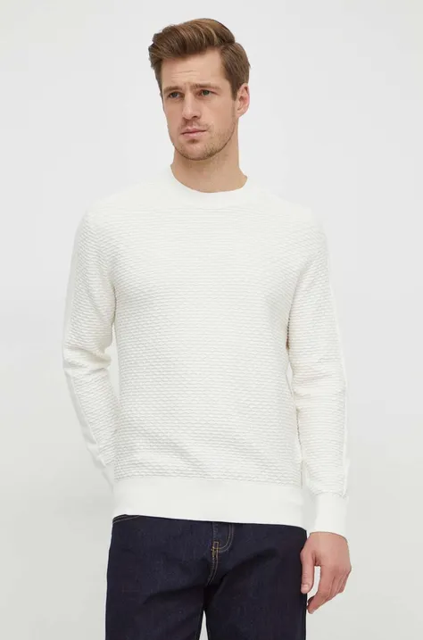 Бавовняний светр Armani Exchange колір бежевий легкий