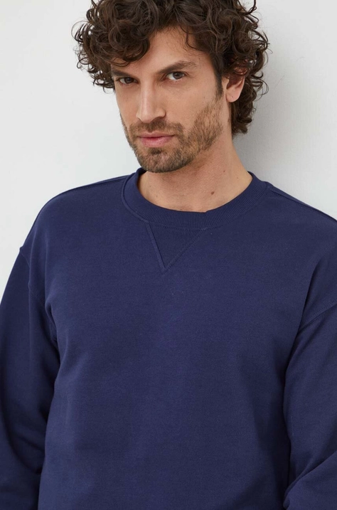 United Colors of Benetton felpa in cotone uomo colore blu navy