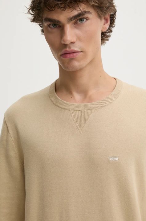 Levi's maglione uomo colore beige