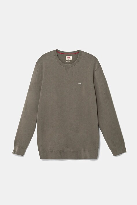 Levi's pulover barbati, culoarea verde, light, cu guler