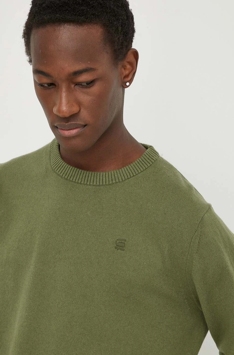 G-Star Raw maglione in misto lana uomo colore verde