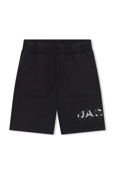 Detské bavlnené šortky Marc Jacobs čierna farba