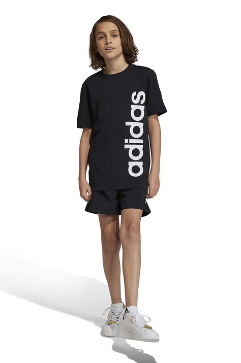Детские шорты adidas цвет чёрный регулируемая талия