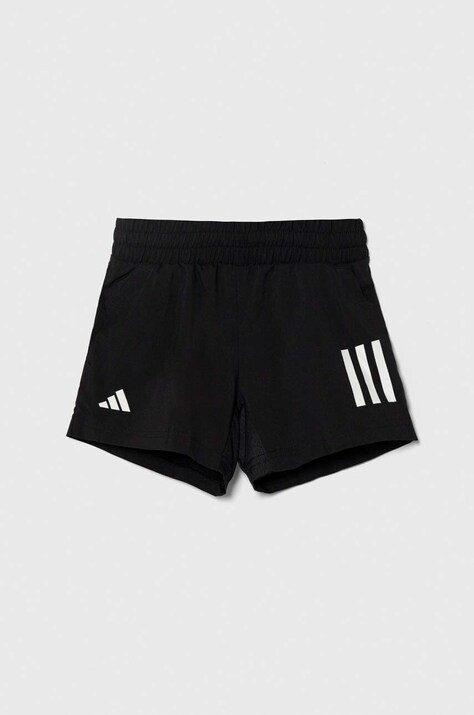 adidas Performance szorty dziecięce kolor czarny regulowana talia