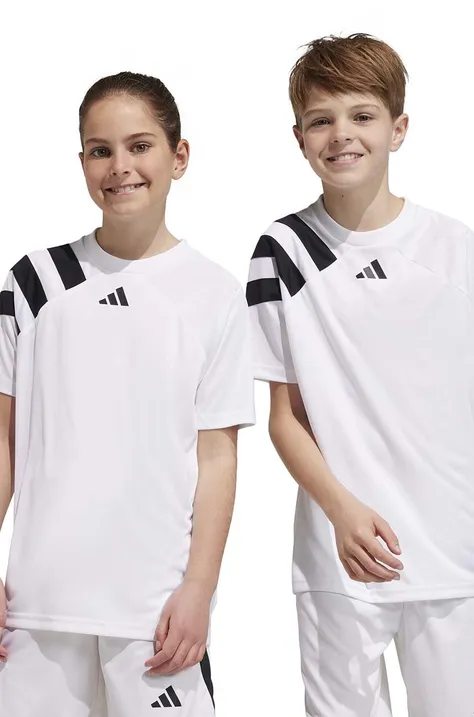 adidas Performance szorty dziecięce FORTORE23 SHO Y kolor biały regulowana talia