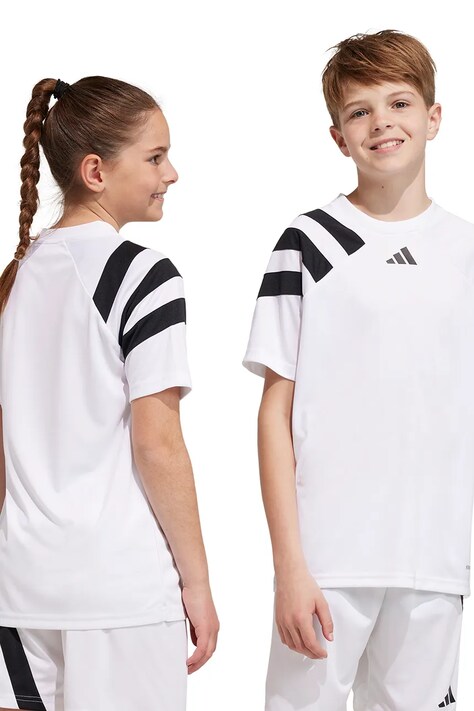 adidas Performance szorty dziecięce FORTORE23 SHO Y kolor biały regulowana talia