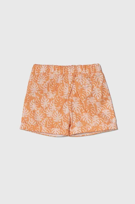 Otroške bombažne kratke hlače Jamiks oranžna barva