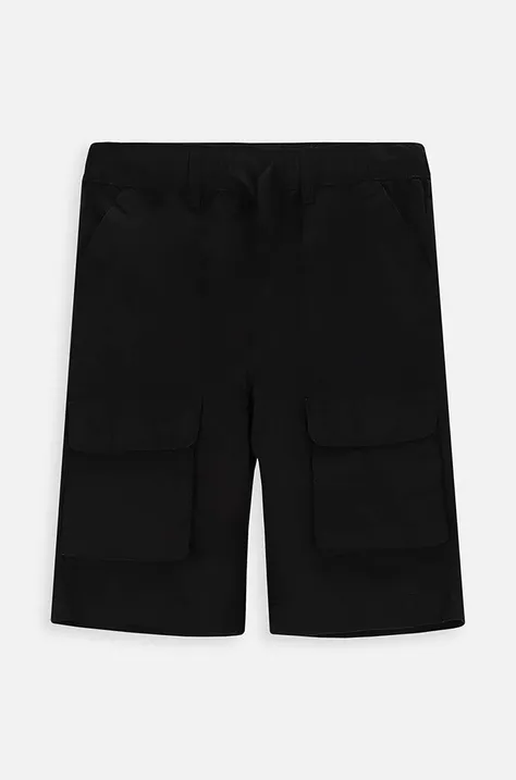 Coccodrillo pantaloni scurți din bumbac pentru copii culoarea negru