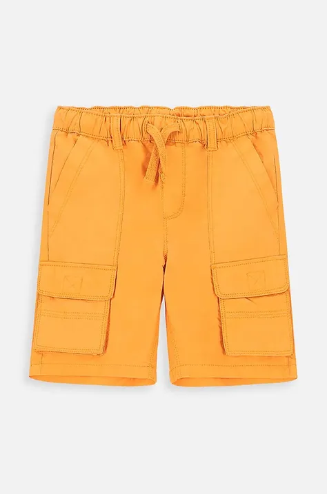 Otroške bombažne kratke hlače Coccodrillo oranžna barva
