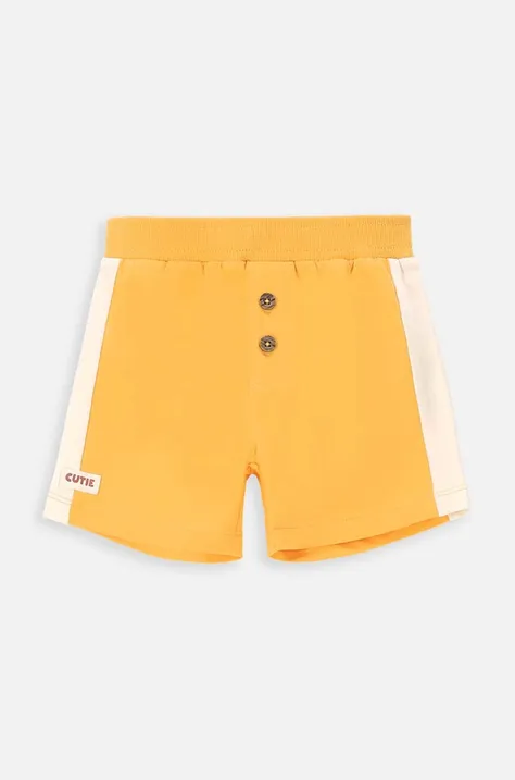 Kratke hlače za bebe Coccodrillo boja: žuta