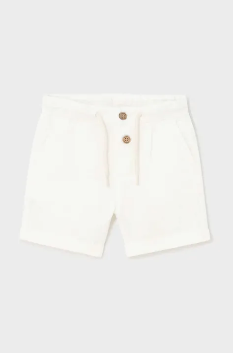 Kratke hlače za bebe Mayoral boja: bijela