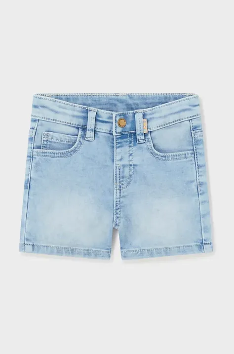 Mayoral shorts neonato/a soft denim colore blu