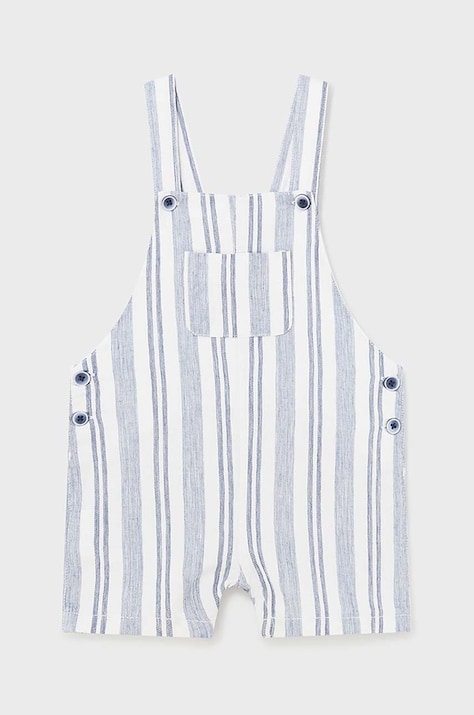 Nohavice na traky pre bábätká s prímesou ľanu Mayoral