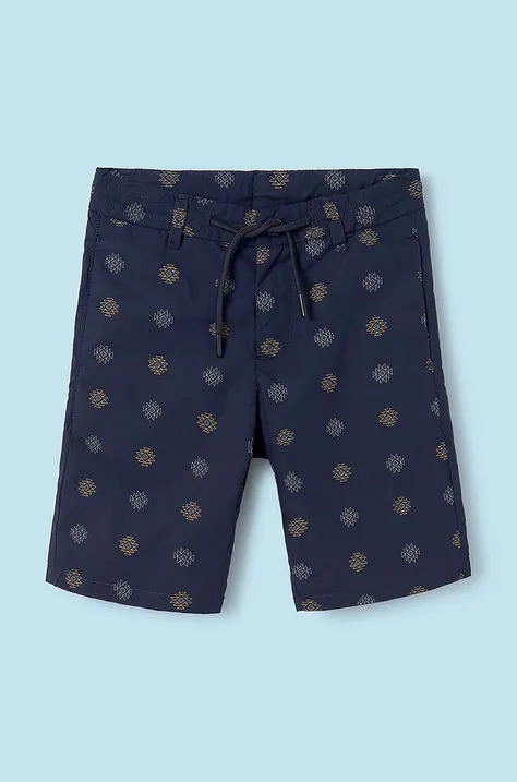 Dječje pamučne kratke hlače Mayoral boja: tamno plava