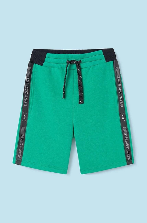 Mayoral pantaloni scurti copii culoarea verde