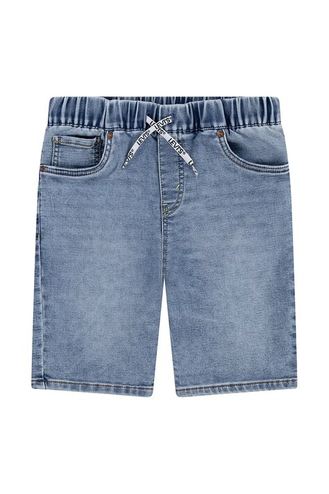 Детски дънков къс панталон Levi's LVB SKINNY DOBBY SHORT в синьо