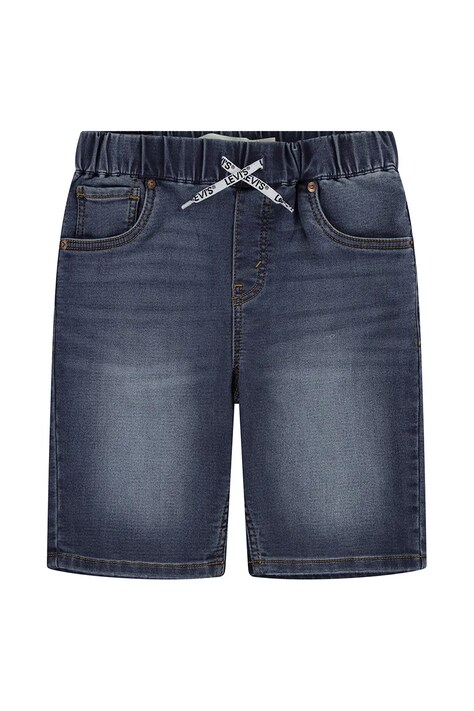 Детски дънков къс панталон Levi's LVB SKINNY DOBBY SHORT в тъмносиньо