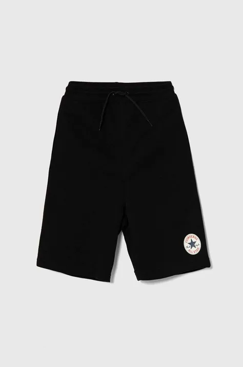 Otroške kratke hlače Converse črna barva